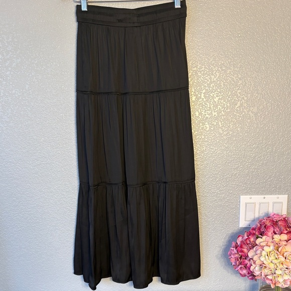 Joie Classic Black Tiered Maxi Skirt - Picture 3 of 6